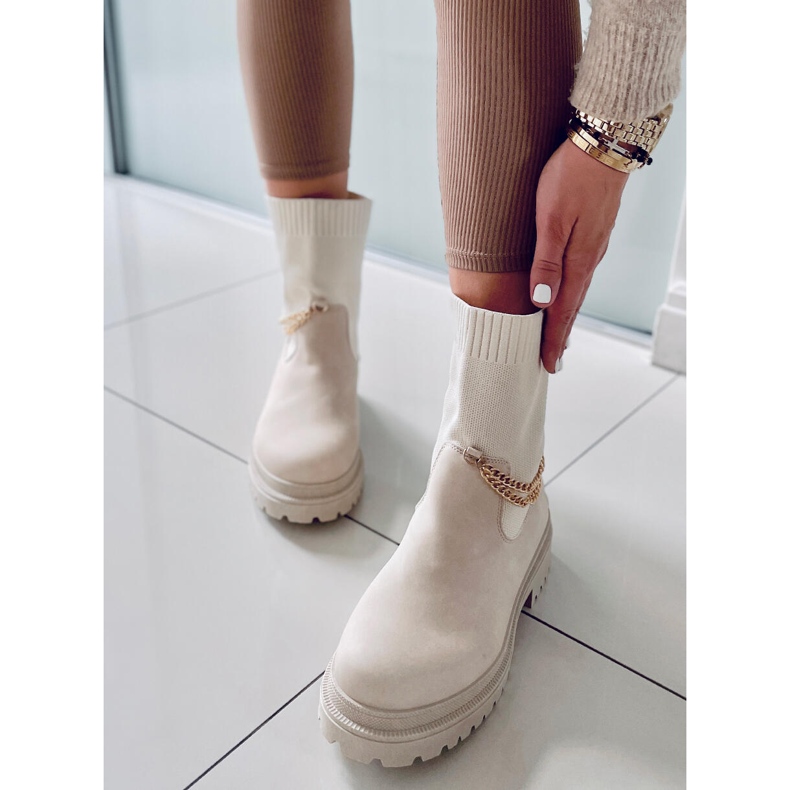 PA1 Stiefel mit flexiblem Obermaterial in Jesse Beige 1