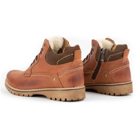 KOMODO Herren-Lederstiefel, isoliert 885 Ziegelstein braun 4