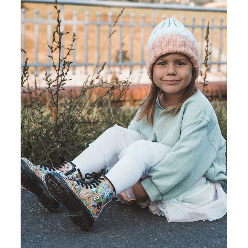 FR1 Warme Kinderstiefel Print Pink Dexi rosa mehrfarbig 1