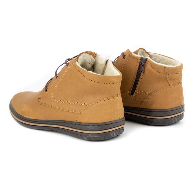 Polbut 339 rote Schuhe für Herren braun orange 4