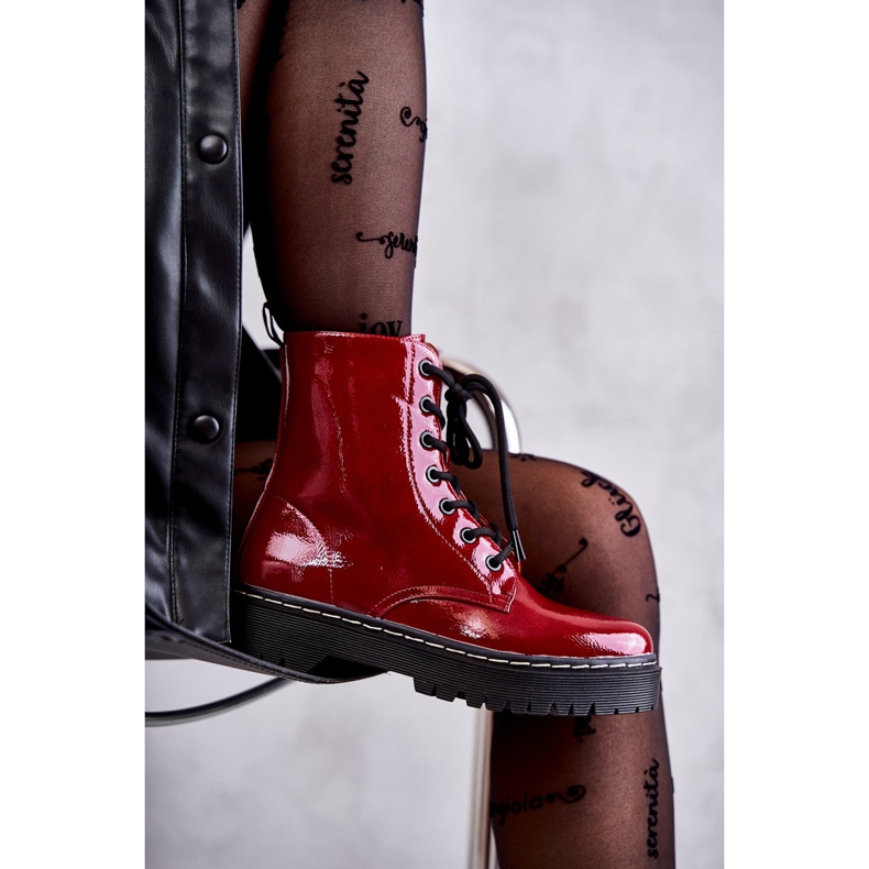 S.Barski Damenstiefel Rot Kognito HY56 4