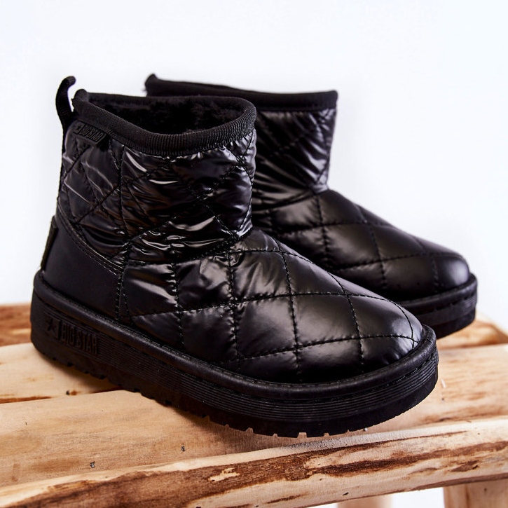 Schwarze warme Schneestiefel für Kinder Big Star KK374242 1