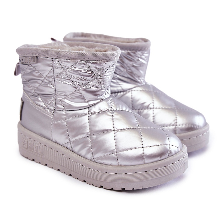 Warme Schneestiefel für Kinder Big Star KK374241 Silber 1