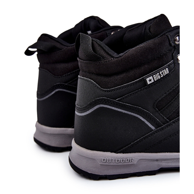 Gewärmte Wanderschuhe für Herren Big Star KK174371 Schwarz 1