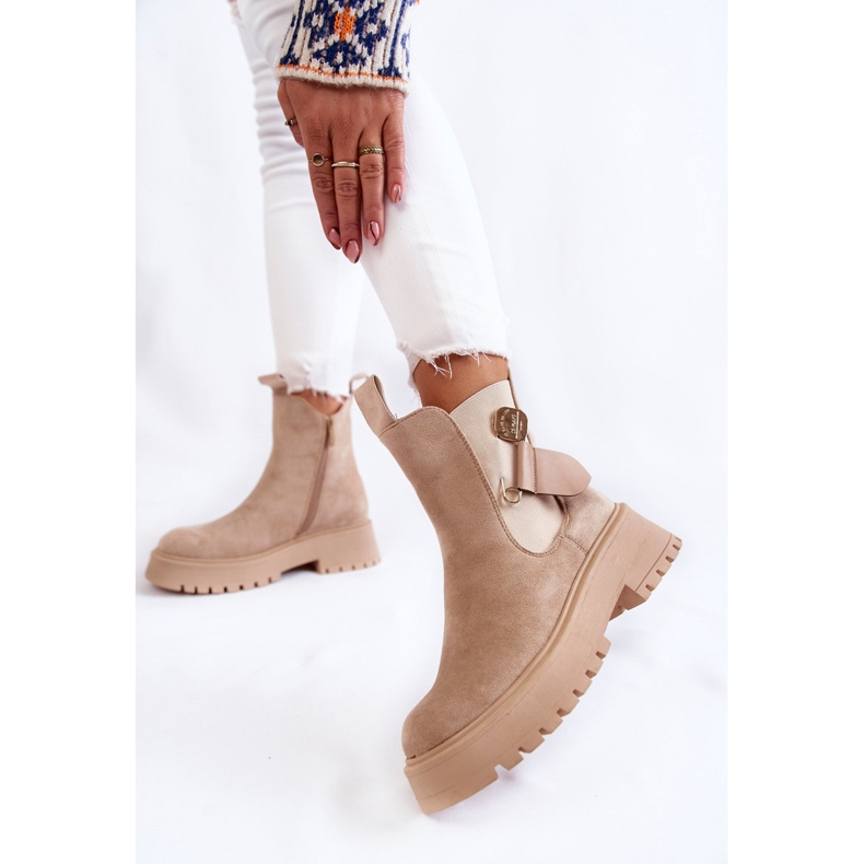 PS1 Wildleder Warme Stiefel Arbeiter Beige Magnis 2