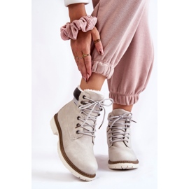 Warme Damenstiefel Hellgrau Lonne 1