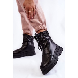 Vinceza Bequeme schwarze Schneestiefel für Damen Elodia 2