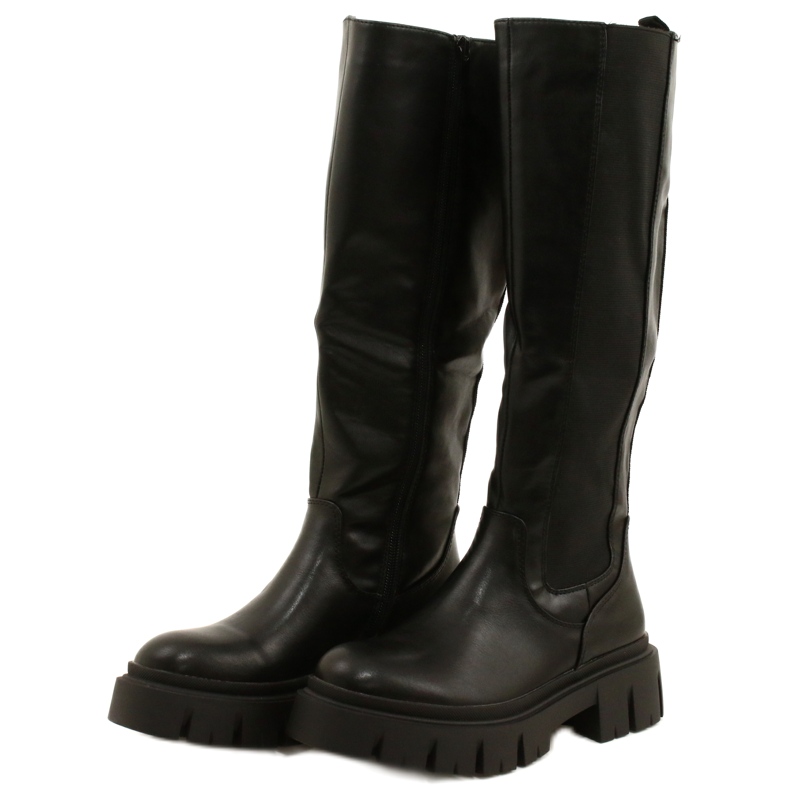 Damenstiefel mit Fellfutter Evento 22KZ35-5089 Schwarz 2