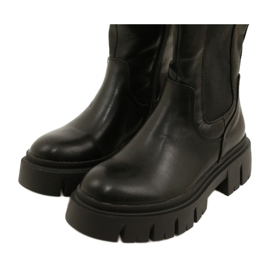 Damenstiefel mit Fellfutter Evento 22KZ35-5089 Schwarz 5
