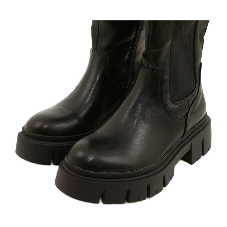 Damenstiefel mit Fellfutter Evento 22KZ35-5089 Schwarz 5