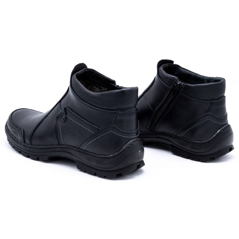 Olivier Herren Winter Lederstiefel 352MP schwarz 4