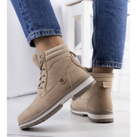 Braune Wanderschuhe von Enines für Damen 1