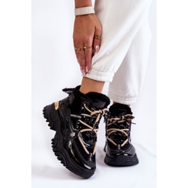 PM1 Schwarzer, isolierter Sportstiefel für Damen Edora 1