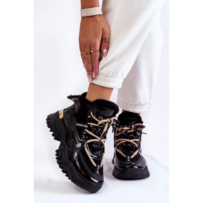 PM1 Schwarzer, isolierter Sportstiefel für Damen Edora 1