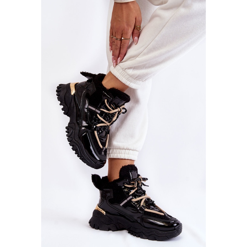 PM1 Schwarzer, isolierter Sportstiefel für Damen Edora 2