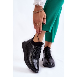 Vinceza Leichte Slip-On-Sneaker für Damen Schwarz Soroco 1