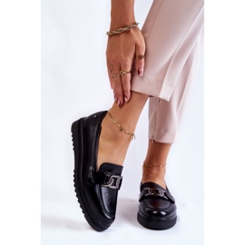 Vinceza Lederhalbschuhe auf der schwarzen Abisso-Plattform 1