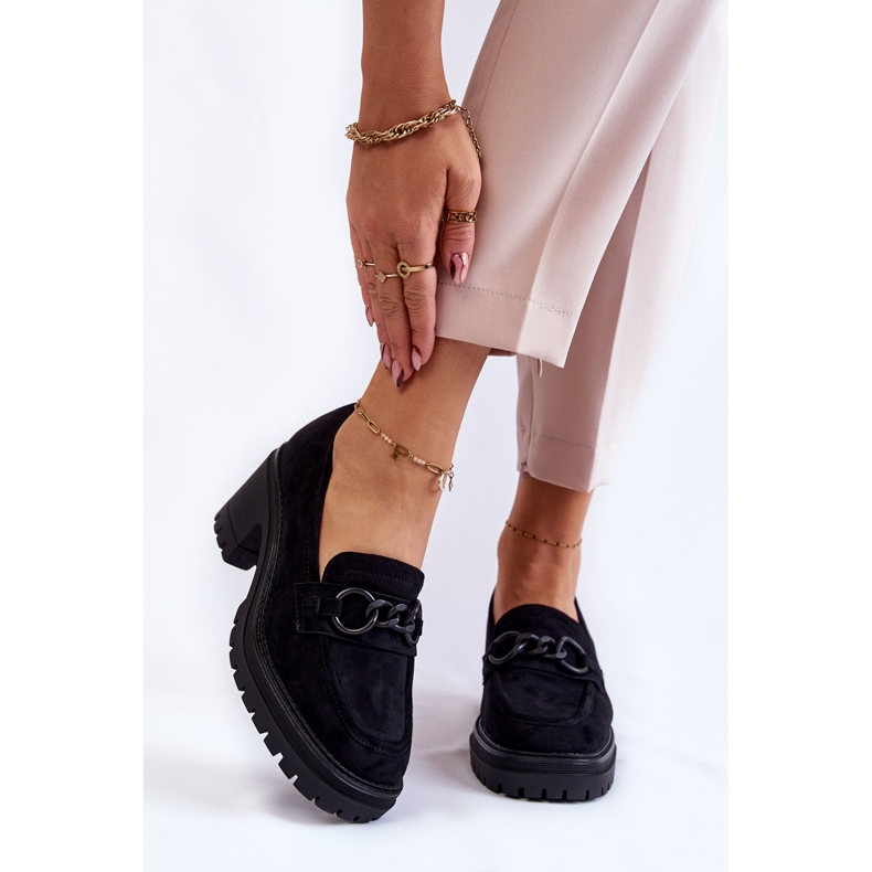 Vinceza Damen Wildleder High Heels Schwarz Sanya 1