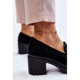 Vinceza Damen Wildleder High Heels Schwarz Sanya 2