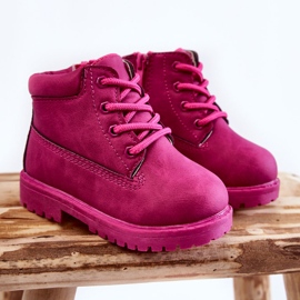 Trapperstiefel für Kinder mit Reißverschlüssen Fuchsia Dexter rosa 1