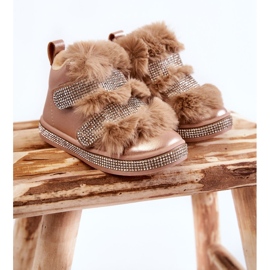 Warme Schneestiefel aus Leder für Kinder Golden Leela 1