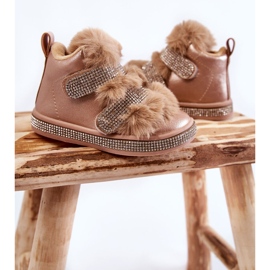 Warme Schneestiefel aus Leder für Kinder Golden Leela 2