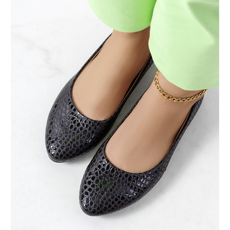 Inna Ballerinas in Aquamarinschwarz 2