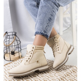 Beige Enines Wanderschuhe für Damen 1