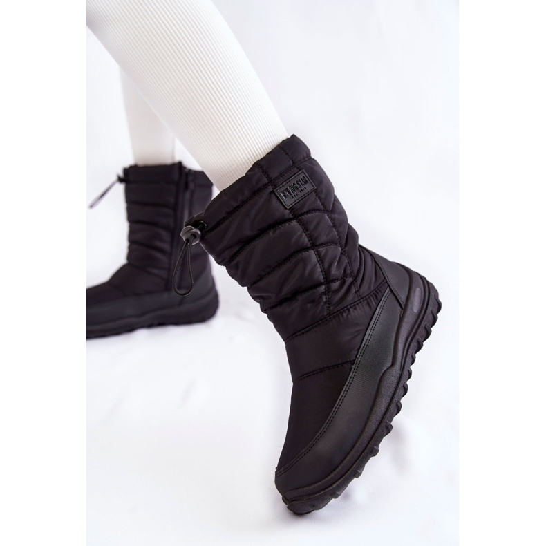 Hohe warme Schneestiefel für Damen Big Star KK274599 Schwarz 2