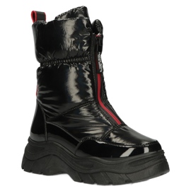 Filippo DBT4236 Schwarze Frauen Schneestiefel isoliert 3