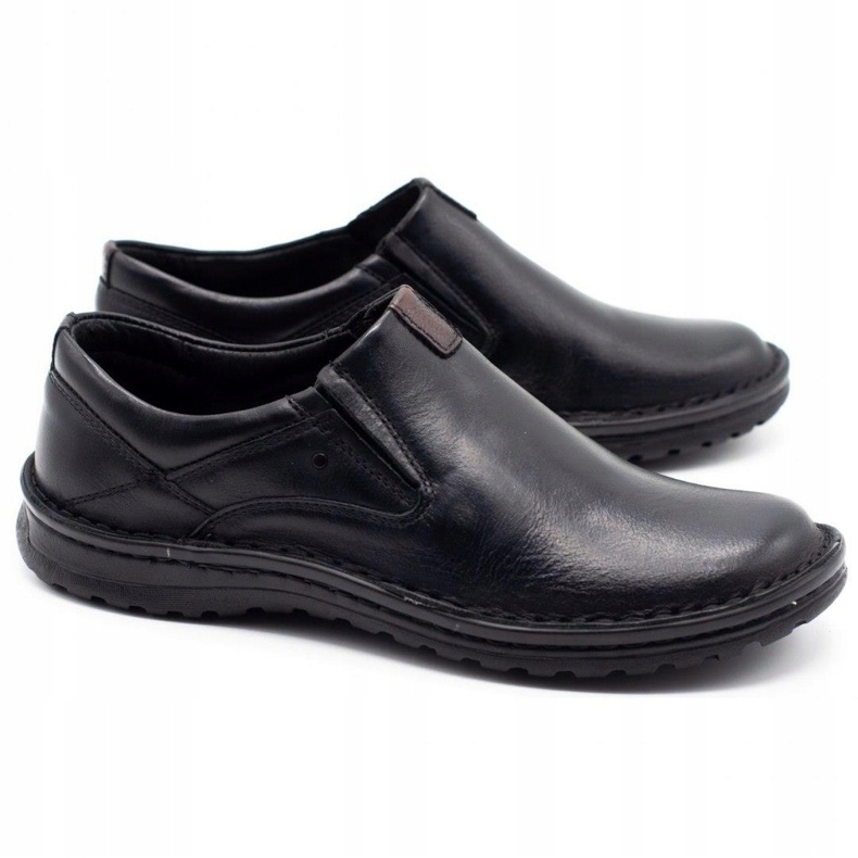 Joker Schwarze Herren-Lederloafer 382 2