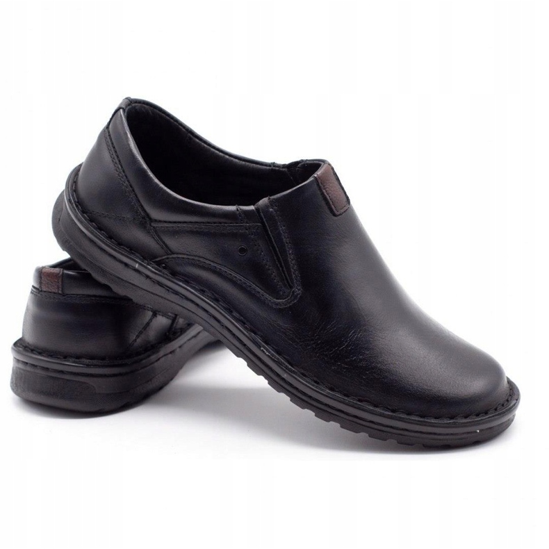 Joker Schwarze Herren-Lederloafer 382 3
