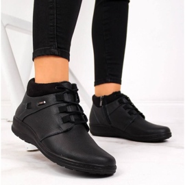 Isolierte Lederstiefel Helios W H521A schwarz 2