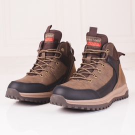 SHELOVET Braune hohe Herrenstiefel 2