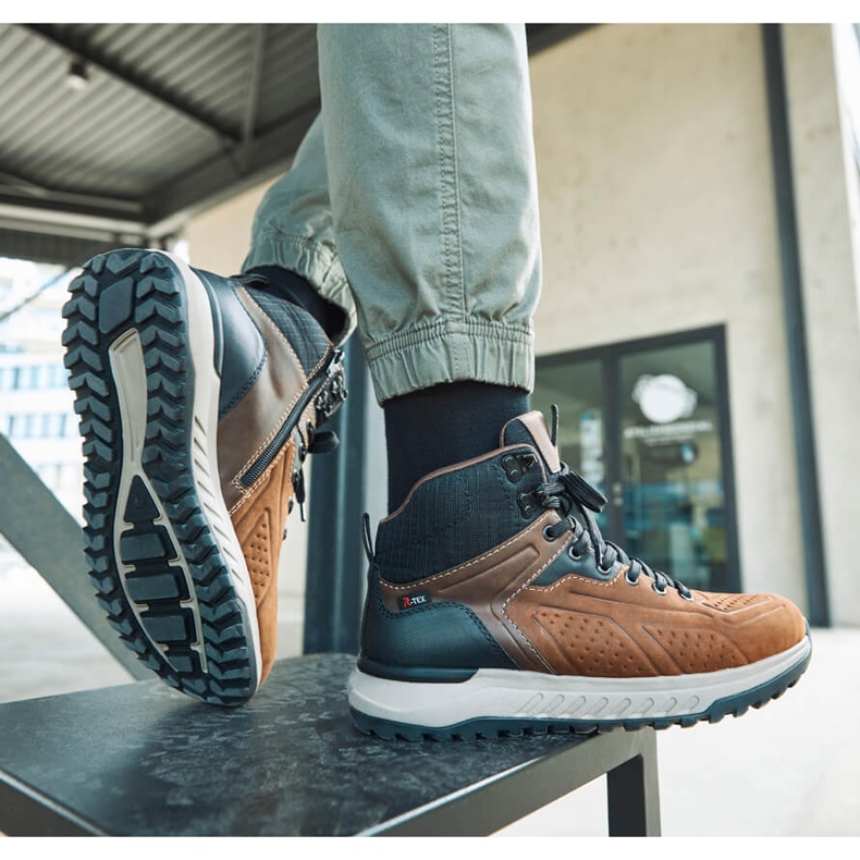 Braune Herrenschuhe Rieker U0161-42 1