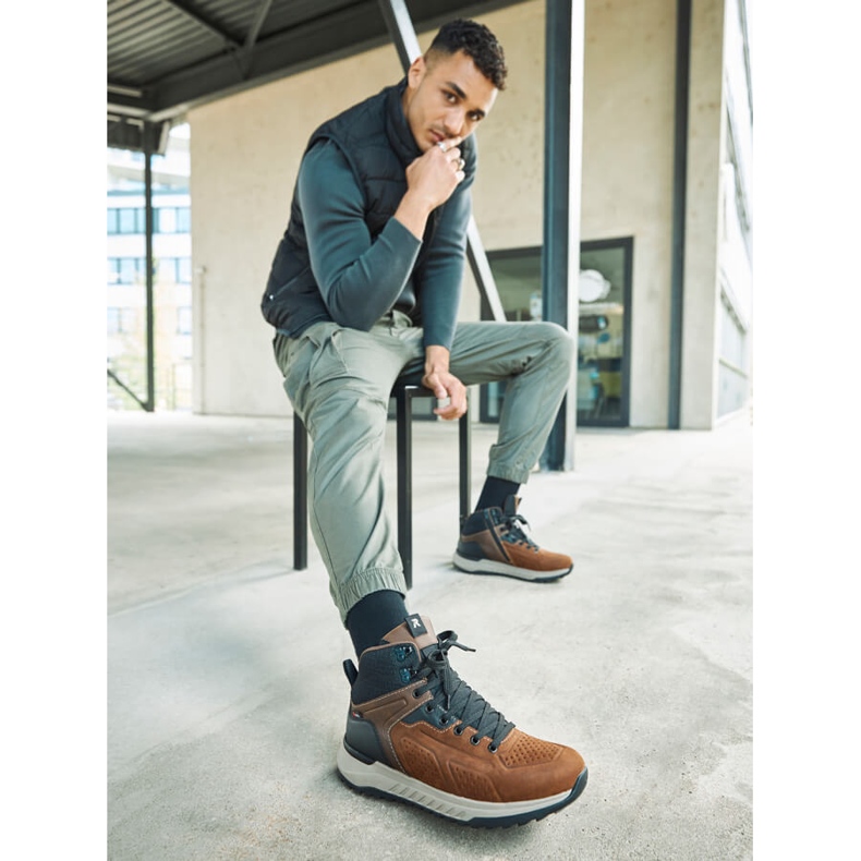 Braune Herrenschuhe Rieker U0161-42 2