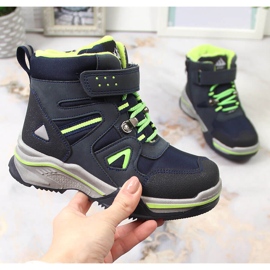 Mit Schafwolle isolierte Jungenschuhe Marineblau News schwarz navy blau grün 1