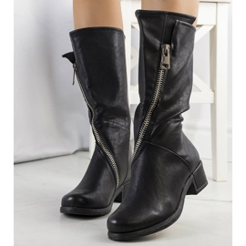 PA1 Schwarze Castel-Stiefel 1