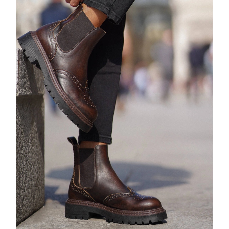 Marco Shoes Marco Chelsea-Stiefel braun 1