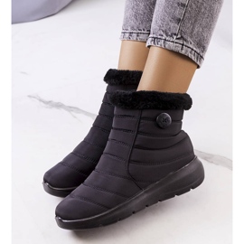 PA1 Schwarze gesteppte Reign-Stiefel 2