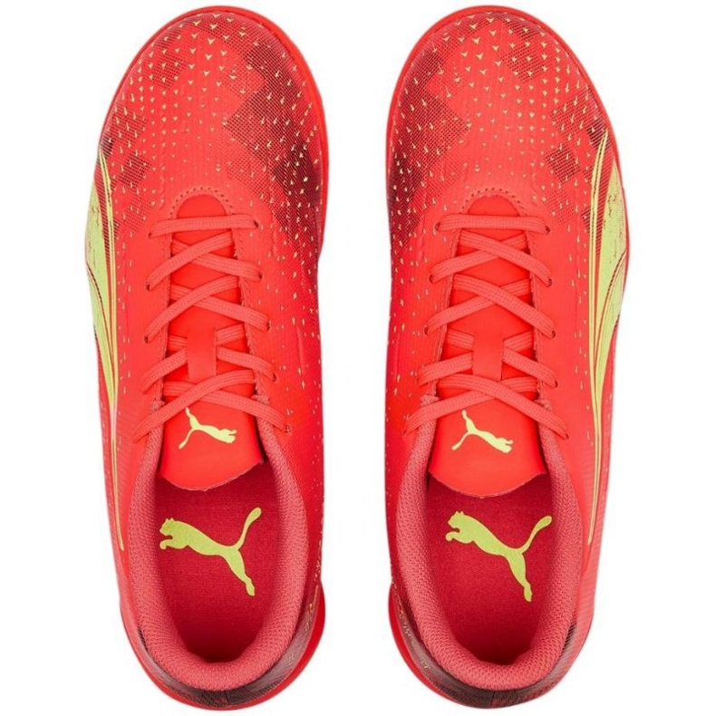 Puma Ultra Play It Jr 106927 03 Fußballschuhe rot orangen und rottöne 1