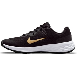 Nike Revolution 6 Jr DD1096 002 Laufschuhe schwarz golden 1