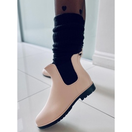 BM Damen-Galoschen Jodhpur-Stiefel Foxy Beige 1