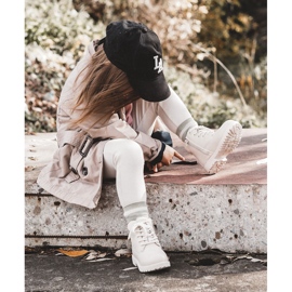 Warme Trapperstiefel für Kinder Hellbeiger Dexter 2