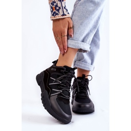 Damen Wanderschuhe Memory Foam Big Star KK274218 Schwarz 1