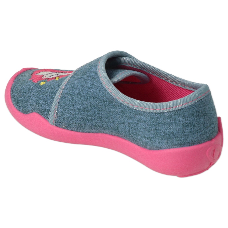 Befado Kinderschuhe 122X016 blau rosa 3