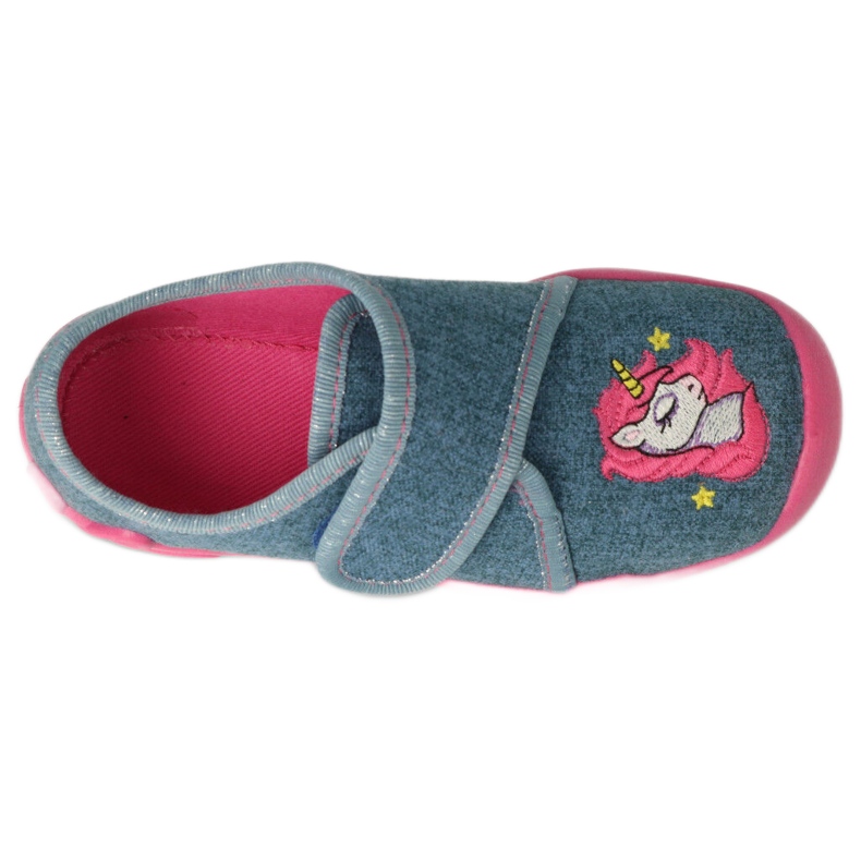 Befado Kinderschuhe 122X016 blau rosa 2