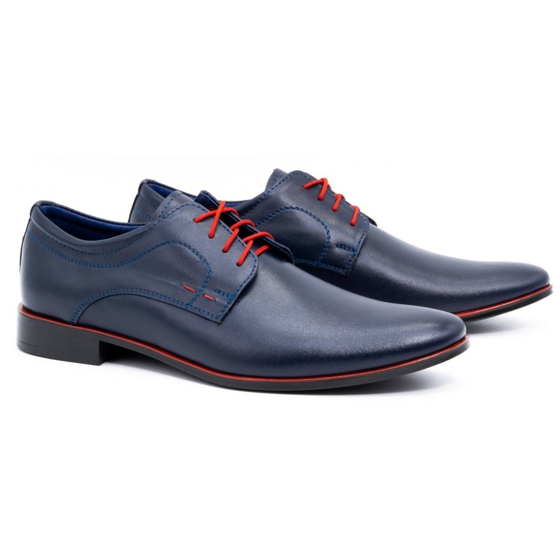 Olivier Formale Herrenlederschuhe 277 marineblau 2