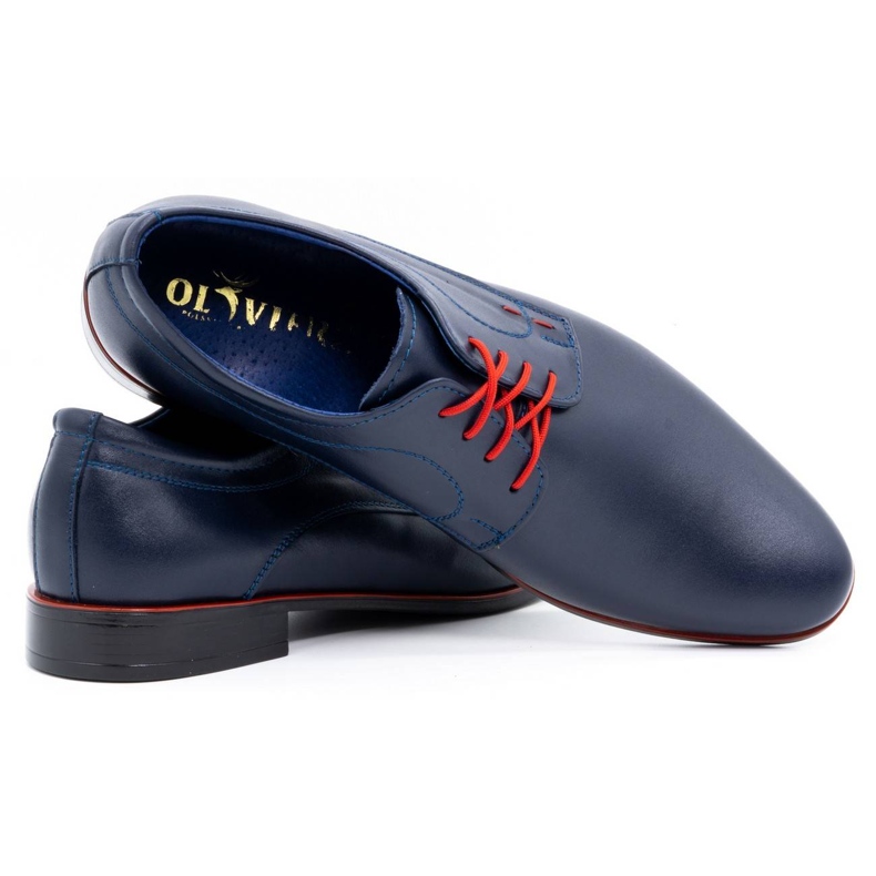 Olivier Formale Herrenlederschuhe 277 marineblau 3