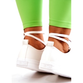 Niedrige Lederturnschuhe Big Star JJ274007 Weiß 4